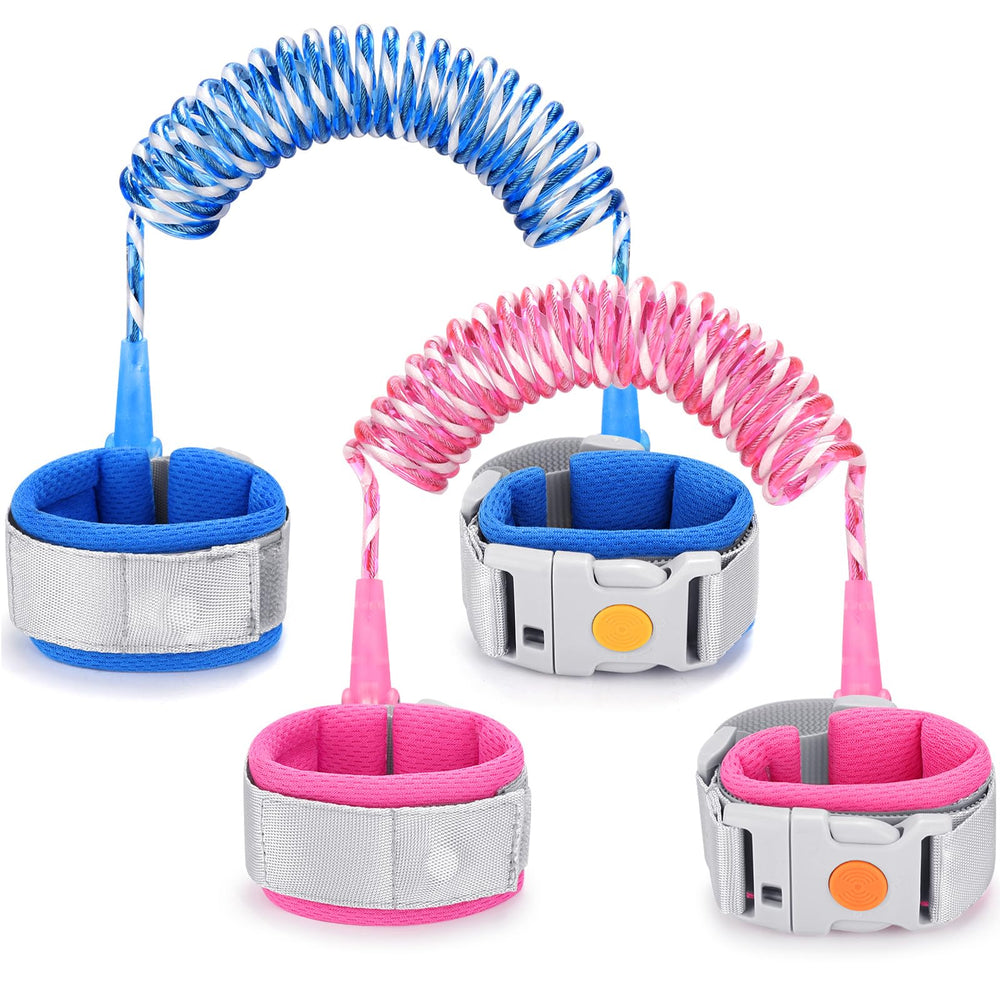 Accmor anti-lost wrist link in rose with secure induction lock for toddlers.