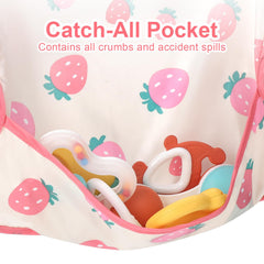Accmor 6-24 month fit protects clothes during meals.