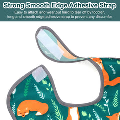 Accmor baby bibs with adjustable Velcro provide a secure fit.