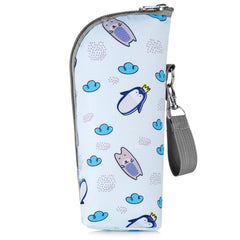 Accmor cooler bag side view highlights easy-carry strap for transport