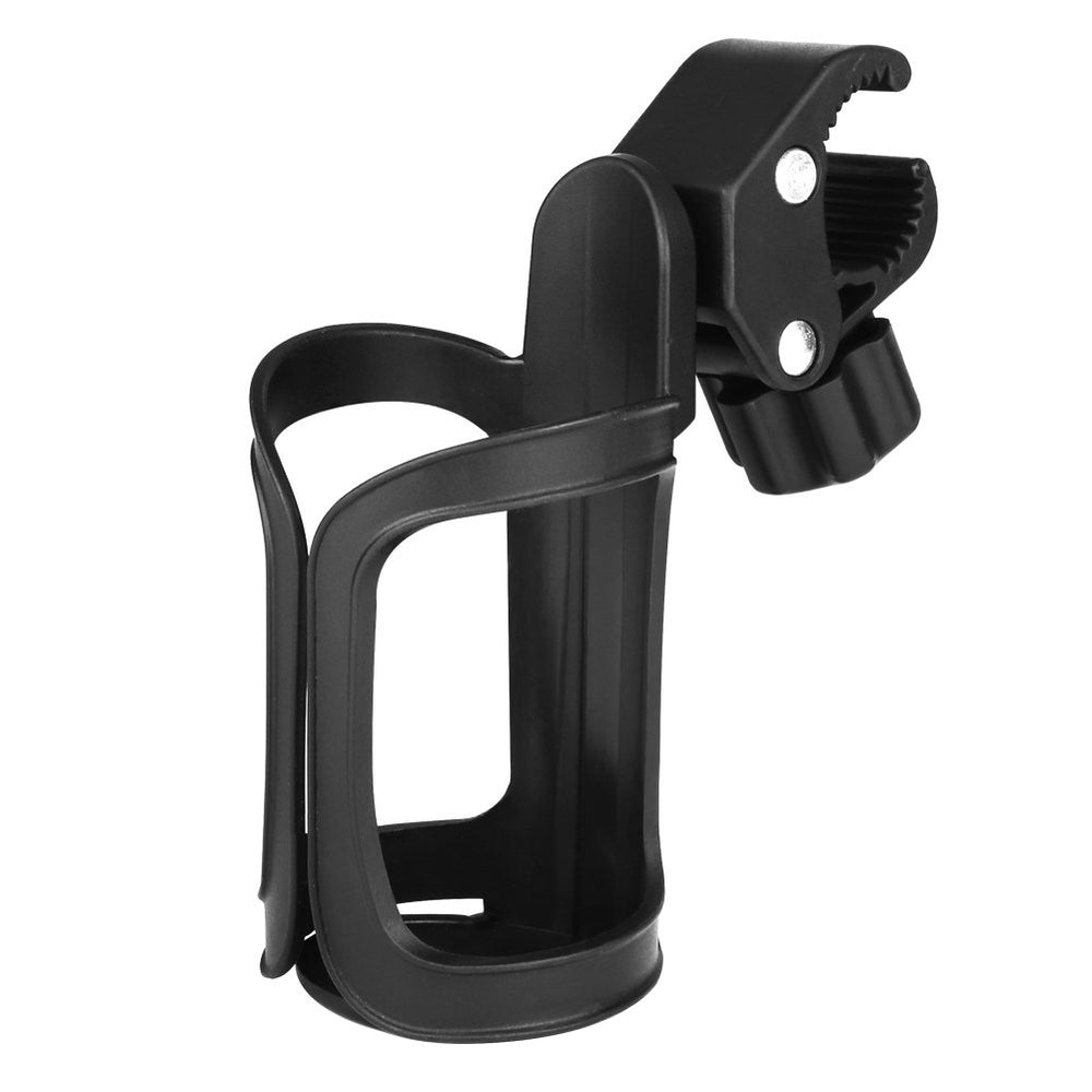 Accmor bike cup holder mounted on handlebar with 360-degree rotation for quick access.
