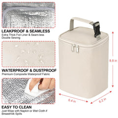 Detachable buckle design enables easy hand carry or stroller hanging for Accmor bag.