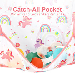 Accmor catch-all pocket collects crumbs for quick, simple cleanup.