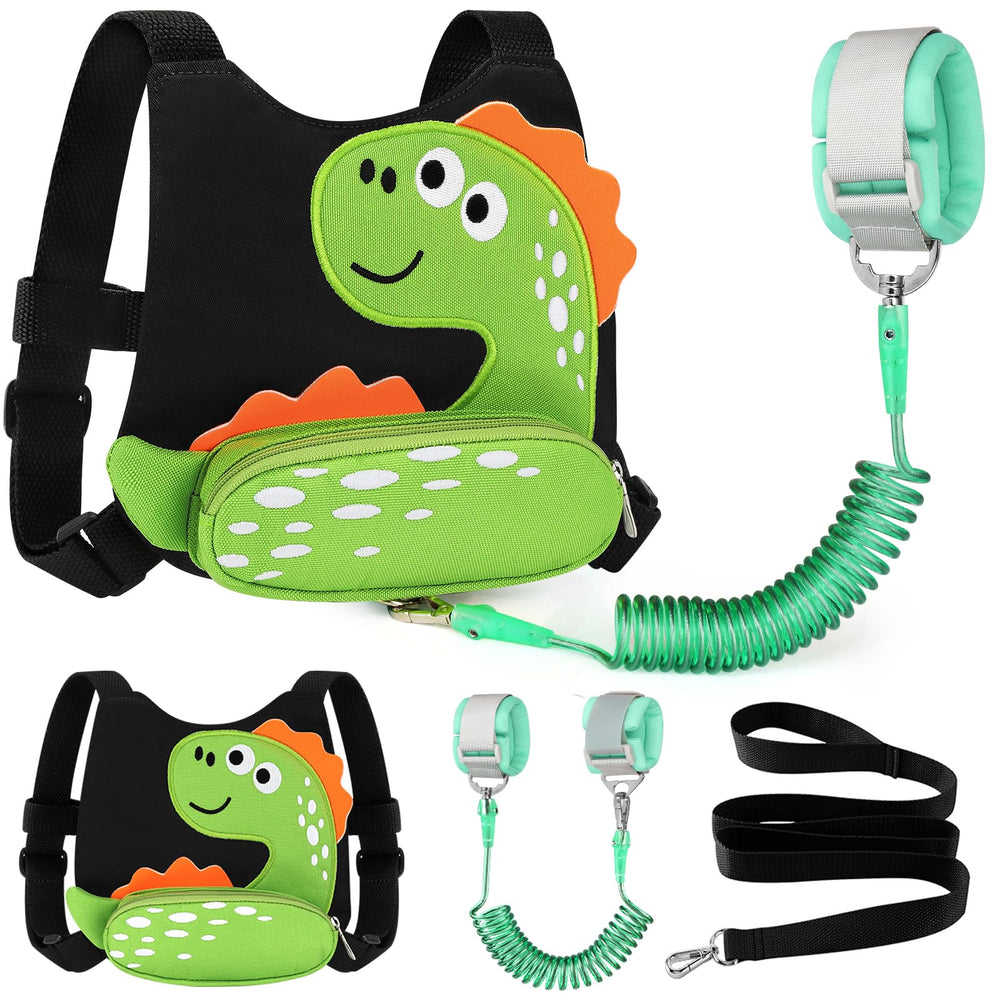 Accmor dinosaur harness with front pocket for snacks during outdoor adventures