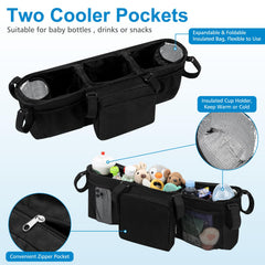 Accmor double-stroller-organizer for City Mini GT2 ensures easy access to essentials.