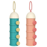 Accmor Formula Dispenser top view showing stackable design for on-the-go feeding.
