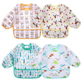 Accmor long sleeve bibs pack front view for mess-free meals.
