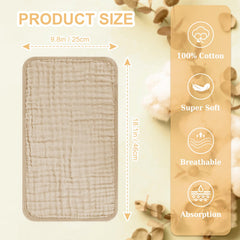 Accmor burp cloth close-up highlighting six-layer absorbent fabric