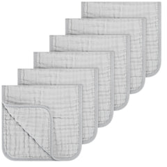 Accmor muslin burp cloths with soft-touch fabric for gentle burping.