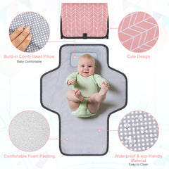 Accmor portable changing pad open with a large area for comfortable changes.