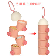 Accmor side lids allow easy pouring from each compartment.