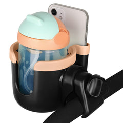 Accmor 2-in-1 cup and phone holder for on-the-go parents.