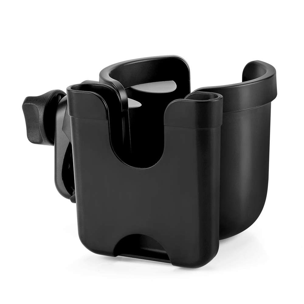 Accmor stroller cup holder clip-on design keeps drinks within reach.