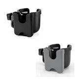 Accmor stroller cup holder clip-on on handlebar for quick access.