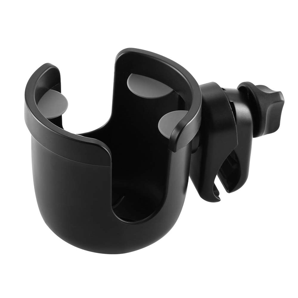 Accmor Stroller Cup Holder clip attaches securely to tubing for easy reach.
