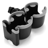 Accmor stroller cup holder with phone clip keeps drinks and device within reach.