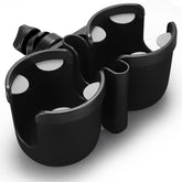 Accmor stroller cup holder with phone keeps drinks and calls within easy reach.