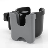 Accmor stroller cup holder with phone shows two-in-one design for drinks and calls.