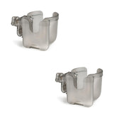Accmor stroller cup holder with phone clip keeps drinks and devices within reach.