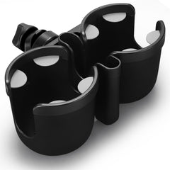 Accmor stroller cup holder with phone keeps drinks and calls within easy reach.