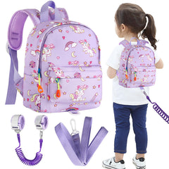 Accmor toddler backpack leash with unicorn purple design for safer outdoor adventures.