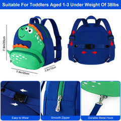 Accmor toddler harness backpack worn as a secure travel companion.
