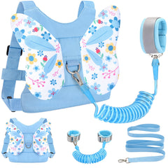 Accmor toddler harness with butterfly pattern and front pocket for snacks and essentials.