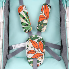 Accmor universal-fit strap pad installed on a car seat belt.