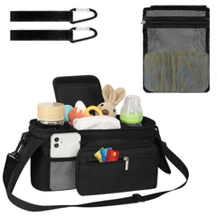 Accmor detachable mesh bag adds extra space for diapers or extras