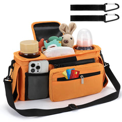 Accmor organizer with detachable phone pocket keeps essentials within reach during strolls