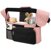 Accmor universal stroller organizer with insulated cup holders for bottles and snacks.