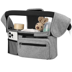 Accmor universal stroller organizer with insulated cup holder keeps drinks at temp