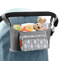 Accmor universal stroller organizer mounted on a stroller for quick access