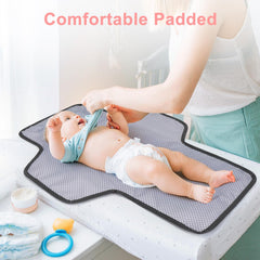 Accmor waterproof changing pad stays skin-friendly and easy to wipe clean.