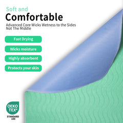 Accompagner four-layer absorbency close-up demonstrates strong liquid handling