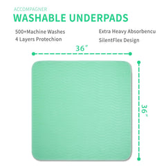 Accompagner pad fabric indicating skin-friendly material for sensitive skin