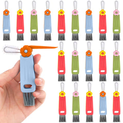 Acellegic 20-pack 3-in-1 cup lid brushes for cleaning bottle openings effectively with adjustable heads.
