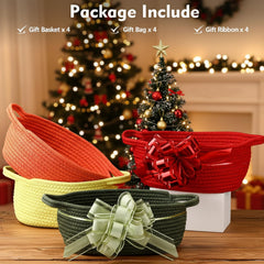 Acellegic basket with sage green handles, perfect for shelf display and baby shower gifts.