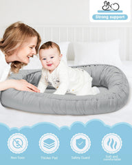 ACIROC baby lounger pillow detachable washable cover for easy cleaning.