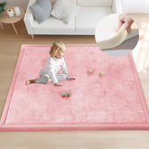 ACOMOPACK Baby Play Mat close-up shows 1.3-inch foam cushion for soft play