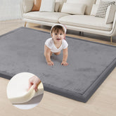 ACOMOPACK baby play mat with thick memory foam for comfortable tummy time