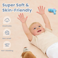 ACOMOPACK soft coral velvet surface provides breathable comfort.