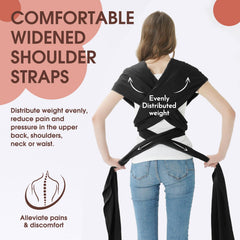 ACRABROS Baby Wrap Carrier with lightweight breathable fabric for comfortable on-the-go wear.