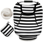 ACRABROS car seat cover with peeping window for easy baby checks