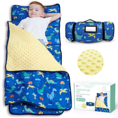 ACRABROS dinosaur nap mat pillow for toddlers at daycare