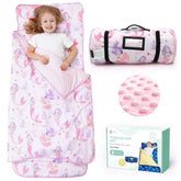 ACRABROS Mermaid nap mat roll showcasing compact, travel-ready design for daycare.