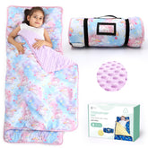 ACRABROS unicorn nap mat with pillow for daycare comfort