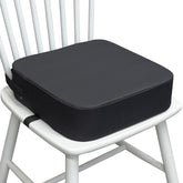 Acxseo Toddler Booster Seat on a dining chair supports independent self-feeding.