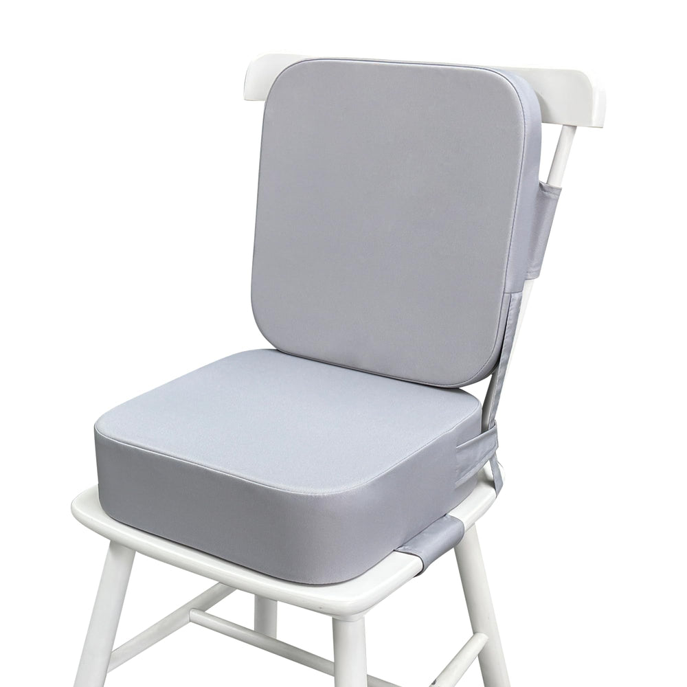 Acxseo Toddler Booster Seat at dining table boosts height for independent meals.