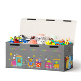 ADEHMDA 120L toy storage box with lid keeps toys secured and dust-free